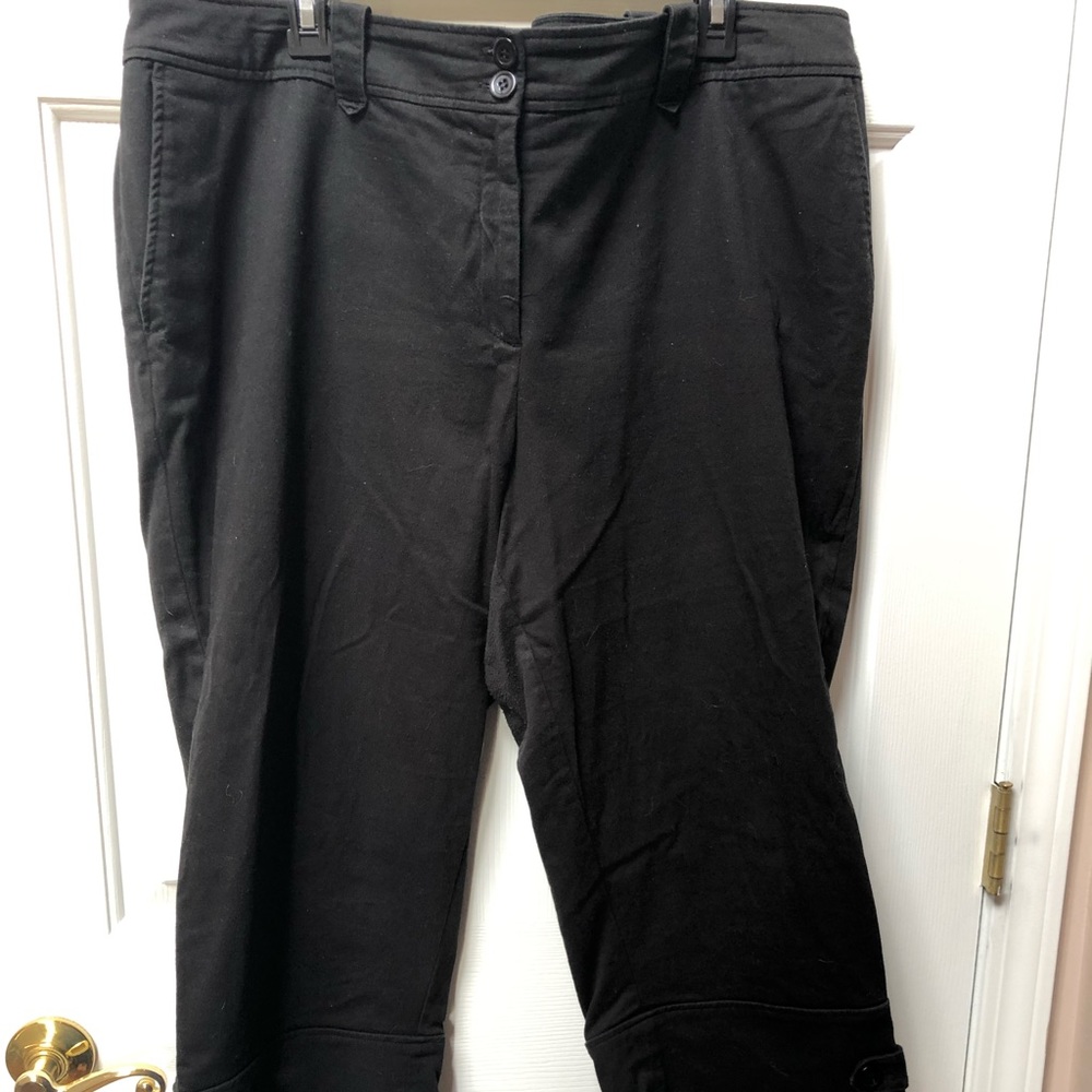 Tribal Black Capri Pants
